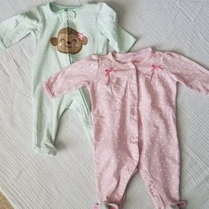 Girls Sleepers- 0-3 Months